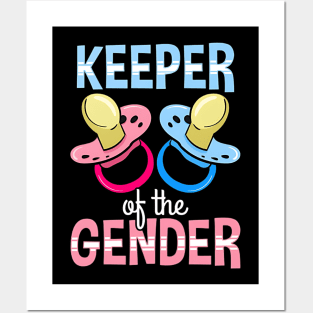 Keeper Of The Gender  Reveal Baby Announcement Posters and Art